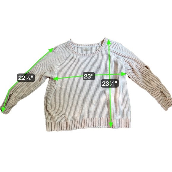 Calia by Carrie Underwood Blush Pink Ribbed Chenille Sweater XL - Picture 14 of 15